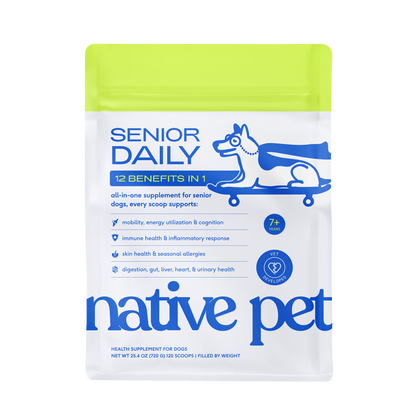 Native Pet Senior Daily for Dogs - 120 Scoops Product Render [hide]
